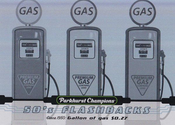 insert karta GALLONS OF GAS 22-23 Parkhurst Champions 50´s Flashbacks číslo FB-15